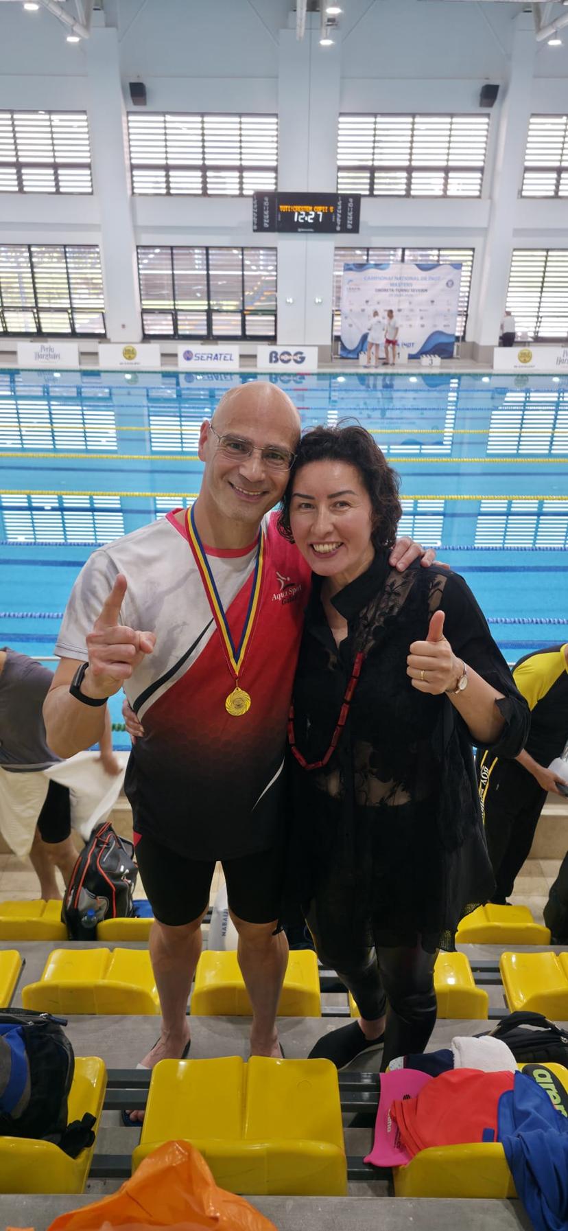 Luciana at the National Masters Swimming Championship